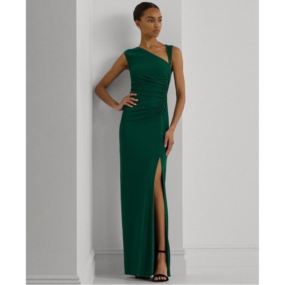 Lauren Ralph Lauren Sleeveless Green Maxi Dress